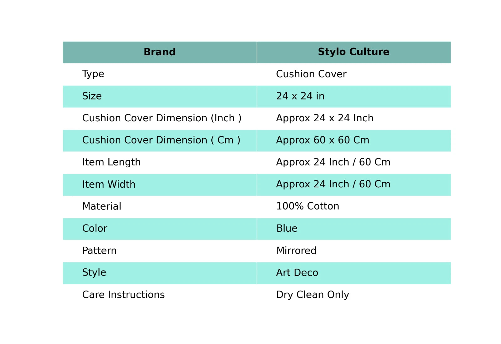 Decorative Home Decor 24 x 24 in Boho Cushion Cover Embroidered Sofa Pillow Case