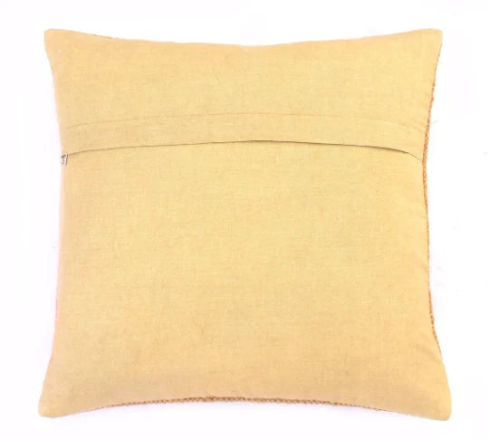 Indian Handmade 4 Set Wool Jute Kilim Cushion Cover 45x45 Cm Decor Sofa And Room