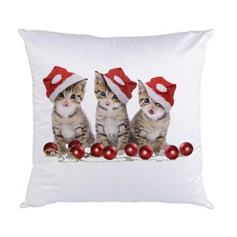 10Pcs 18" White Sublimation Blank Pillow Case Home Sofa Car Decor Cushion Cover