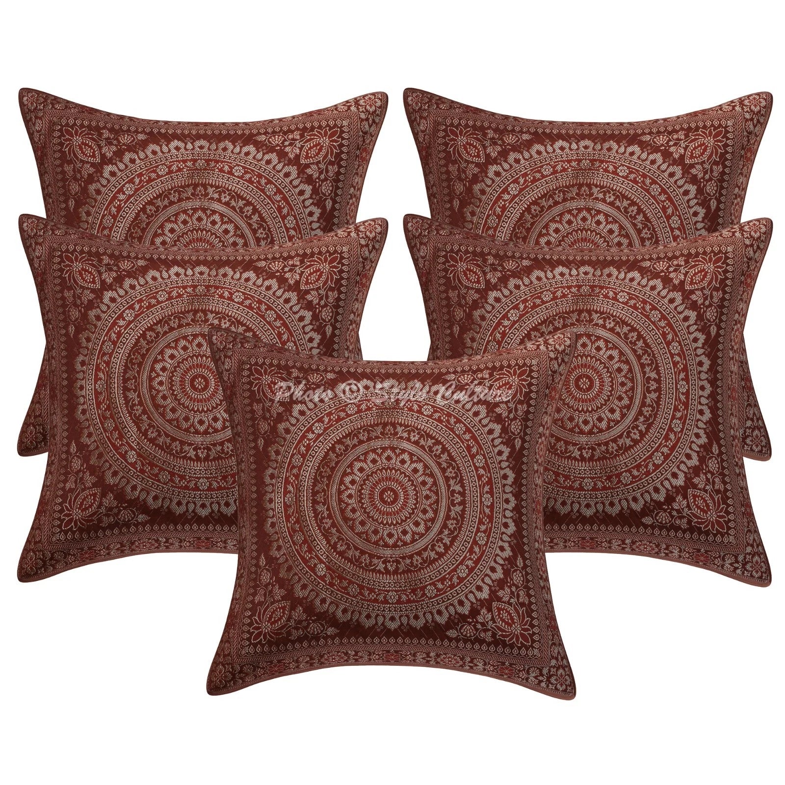 Brocade Jacquard Cushion Cover Boho Bohemian Car Pillow Cases For Home Decor