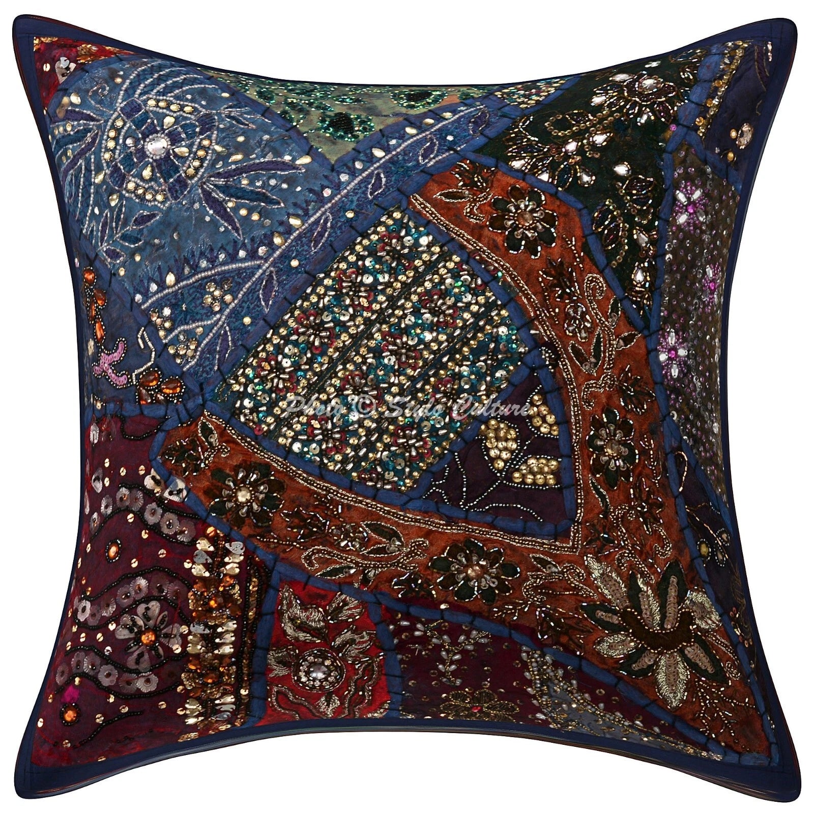 Beaded Cushion Cover Boho Sofa Cover Decorative Bohemian Home Decor