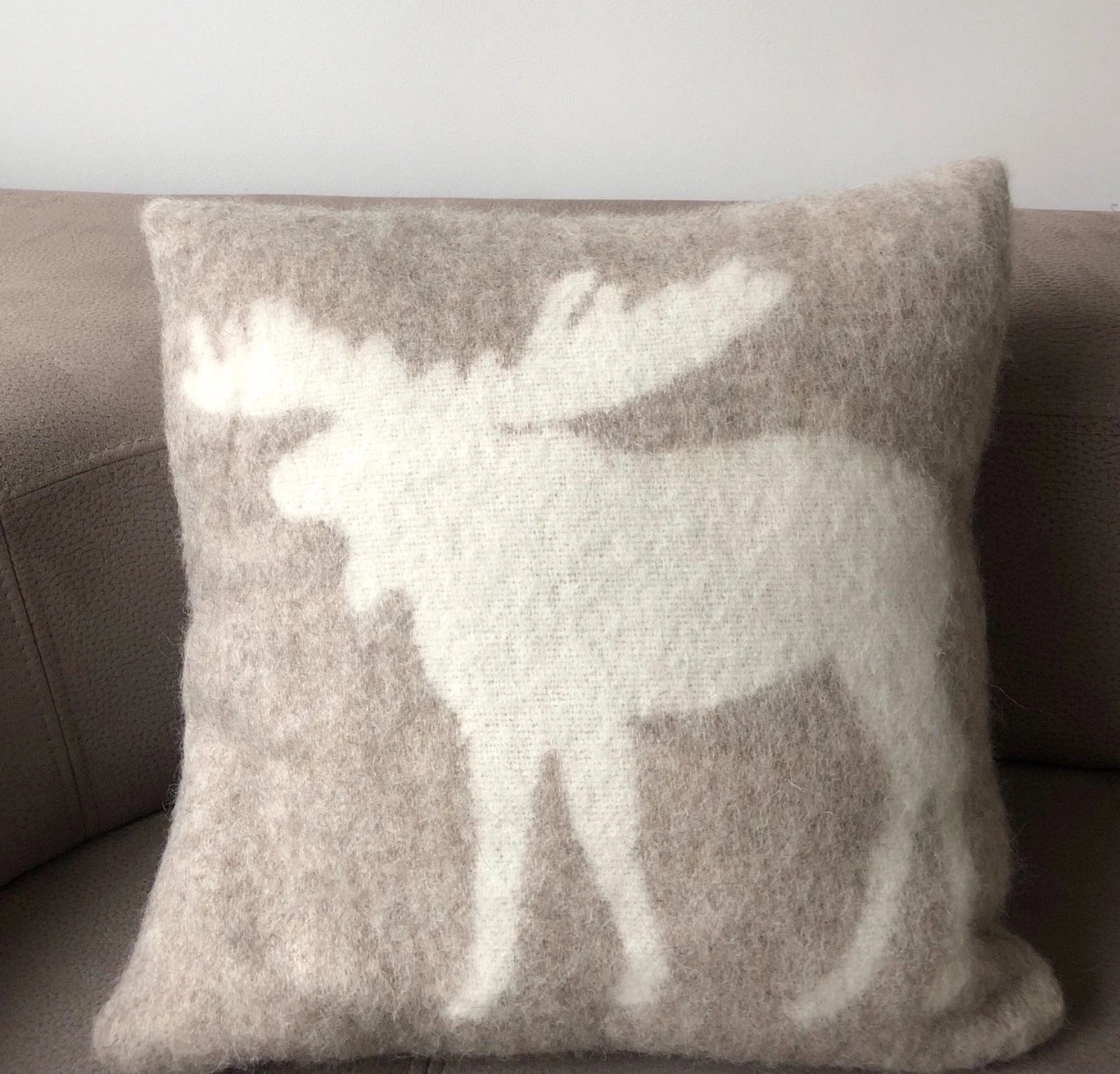 Pillow Cushion 100% Wool Cover Anti-allergic 16x16" Decorative Bed Couch Sofa EL