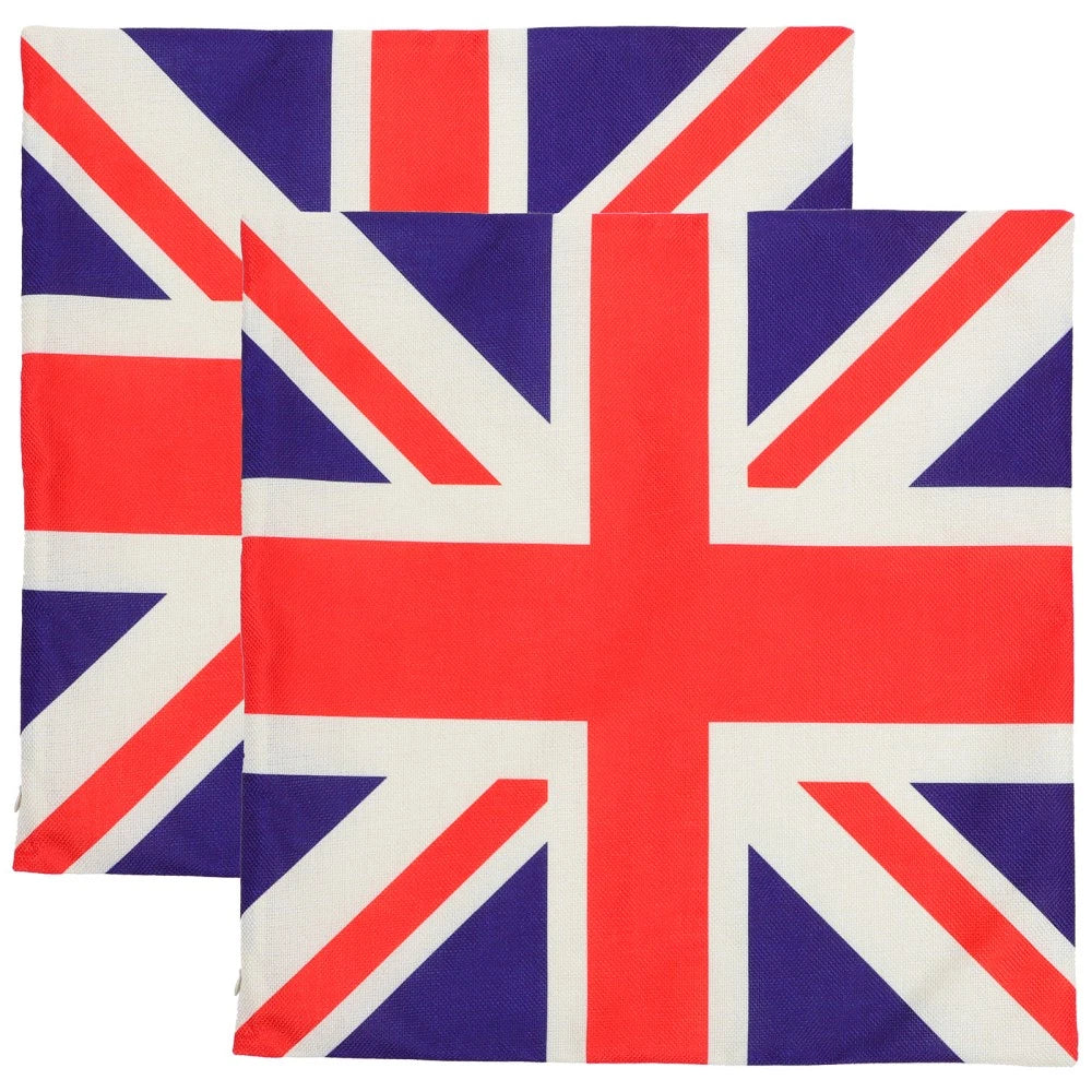 2 Pcs Cushion Cover Office Fabric Pillowcase Sofa Couch Bed Pillowcases