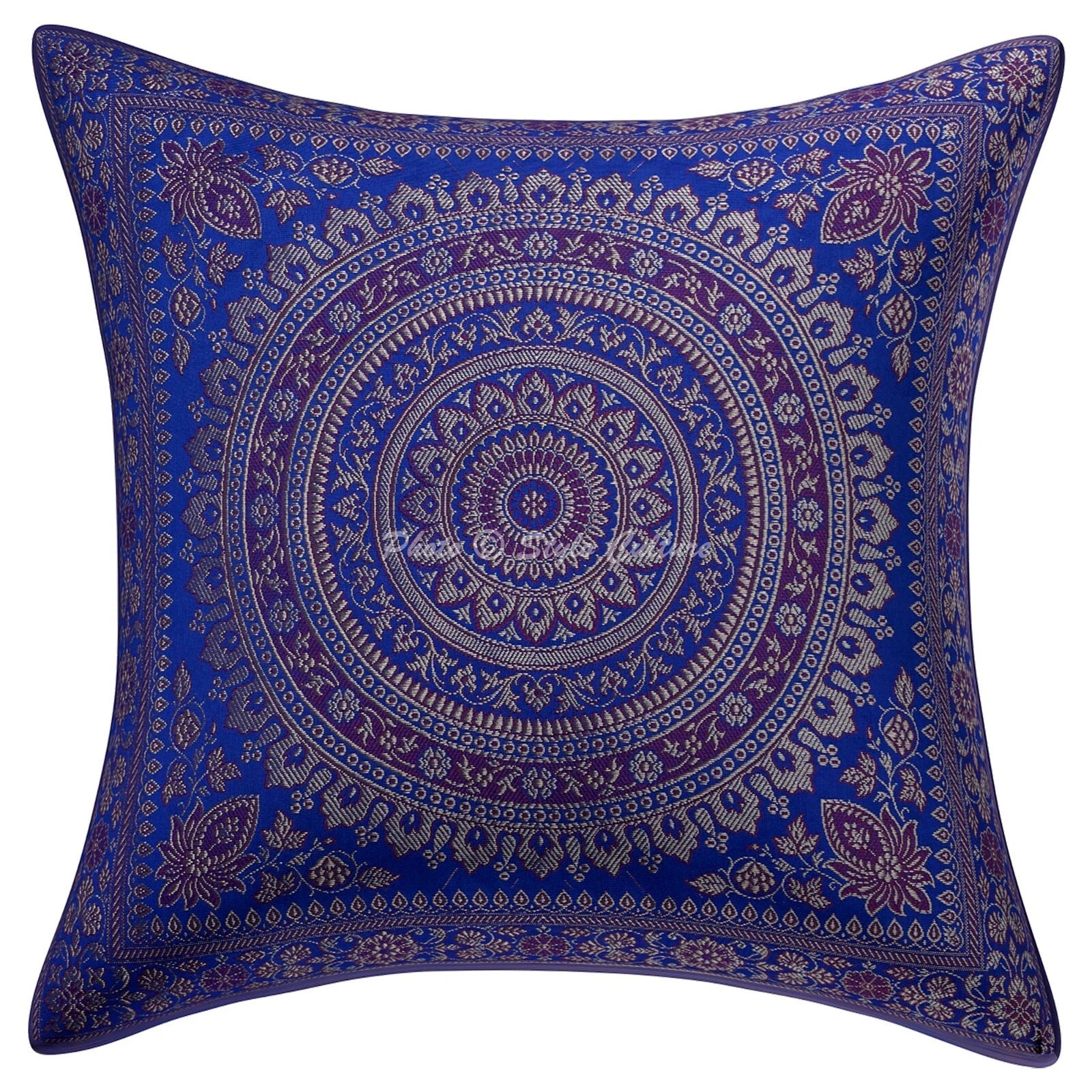 Home Decor Bohemian Brocade Jacquard 16 x 16 in Pillow Cover Case Cushion Room