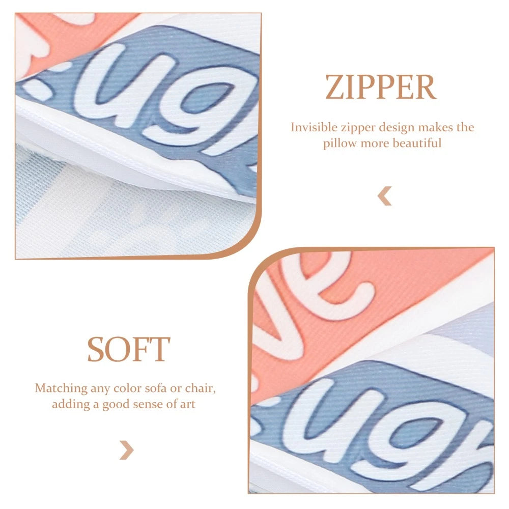 Digital Printed Pillow Case Modern Cushion Cover Couch Covers Letter Throw