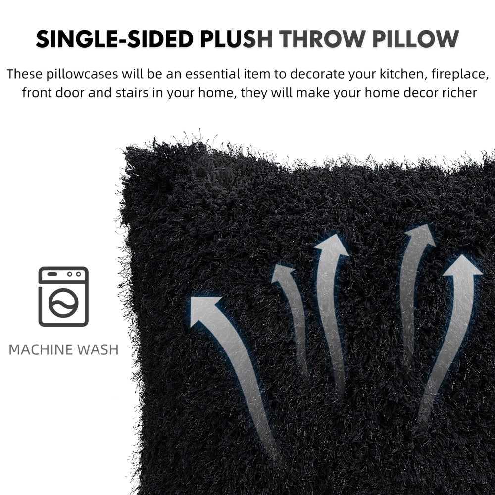 2 Pcs Plush Throw Pillowcase Sofa Bed Cushion Cover Halloween Covers