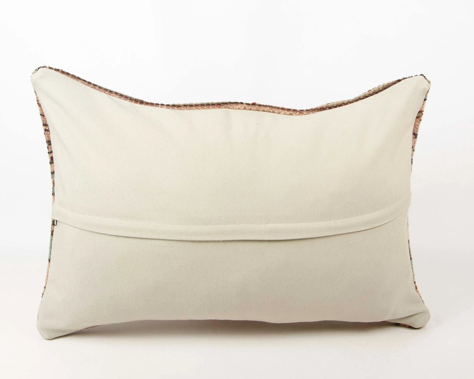 Hand Woven Kilim Rug Pillow Case 16x24 Vintage Handmade Jute Throw Cushion Cover