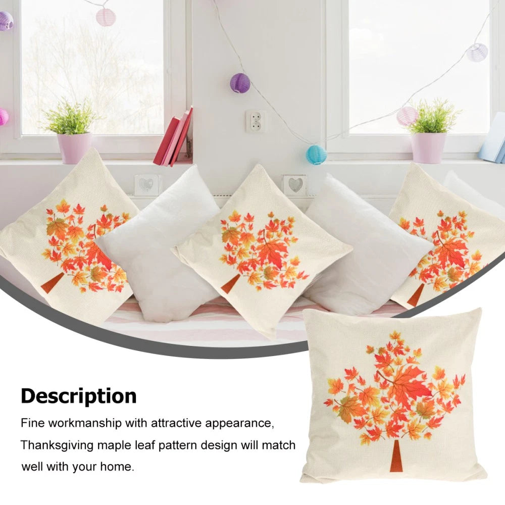 1pc Thanksgiving Pillowcase Pillow Cover Sofa Cushion Cover Home Decoration