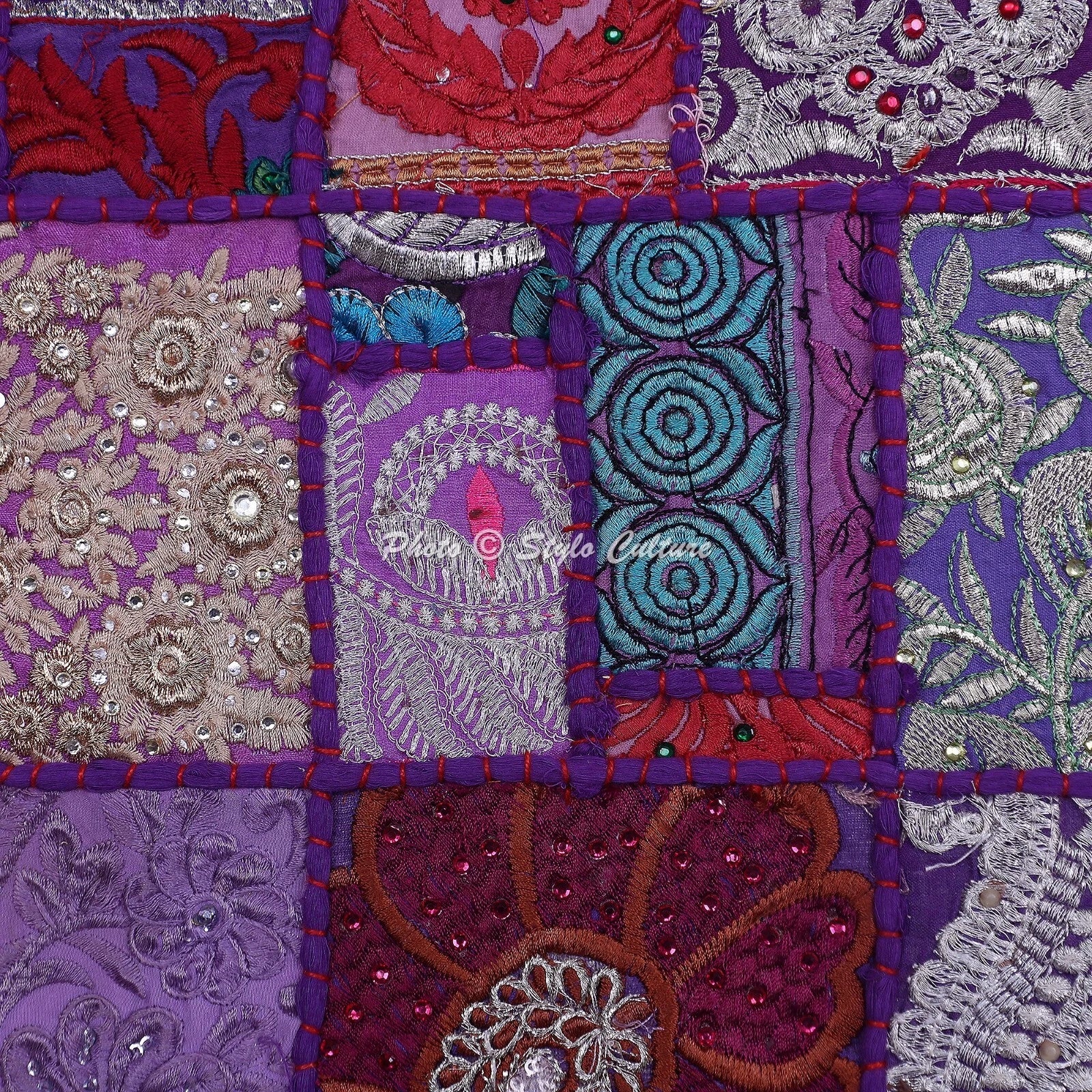 Decorative Home Decor 16 x 16 in Cushion Cover Vintage Boho Sofa Pillow Case