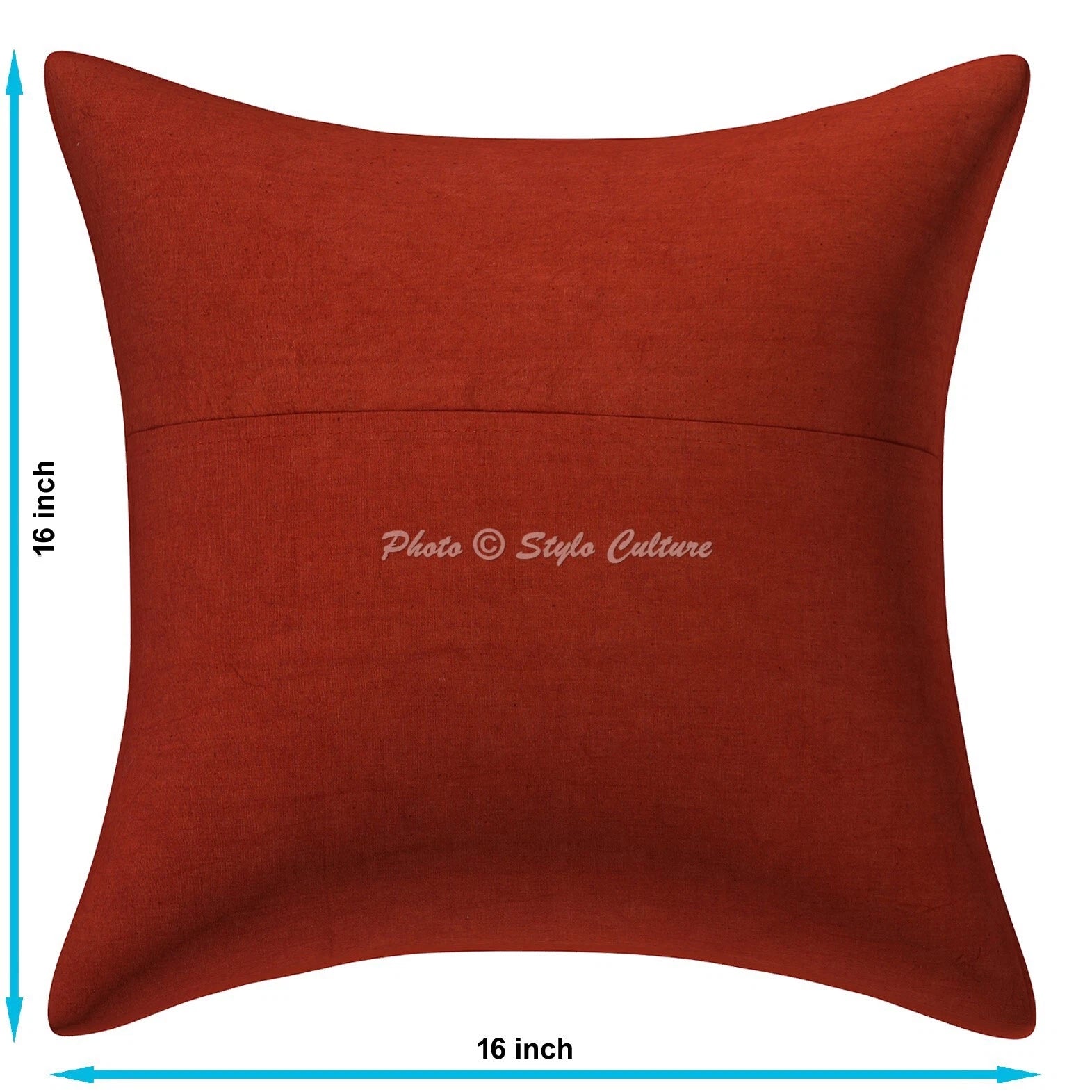 New Home Decor Embroidered 16 x 16 in Pillow Cover Case Handwoven Cushion Room