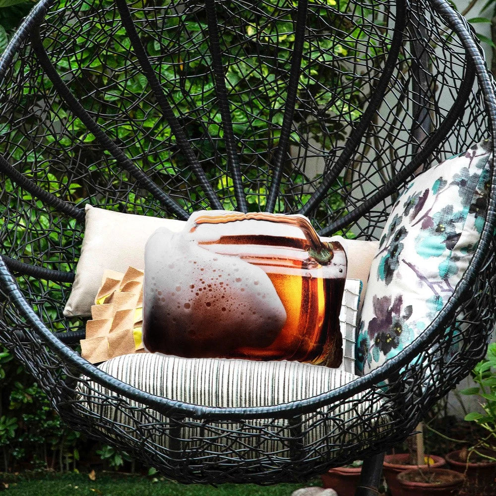 Beer Pillow Fun Shaped Pillows Funny Throw Couch Cartoon Cushion