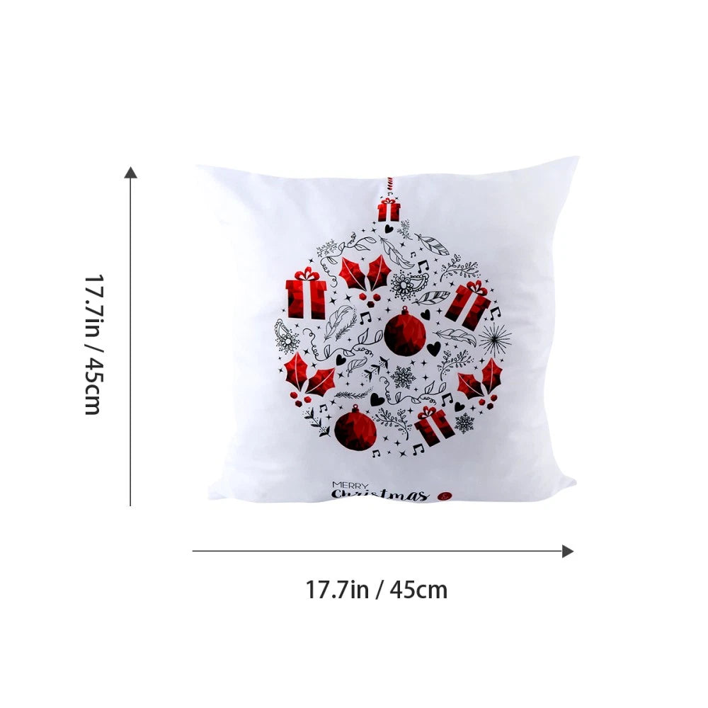 1PC Christmas Pillowcase Pillow Cover Sofa Cushion Cover for Home Living Room