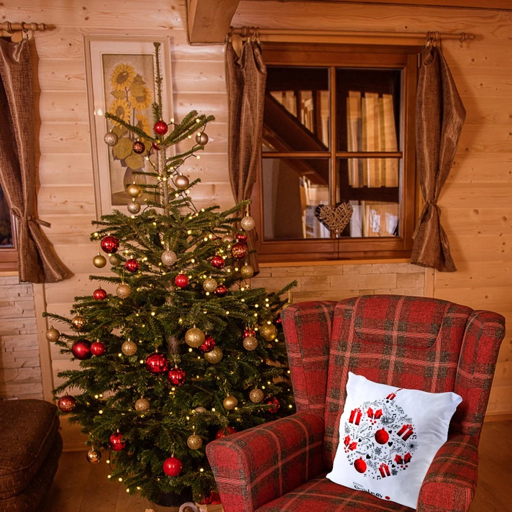 1PC Christmas Pillowcase Pillow Cover Sofa Cushion Cover for Home Living Room