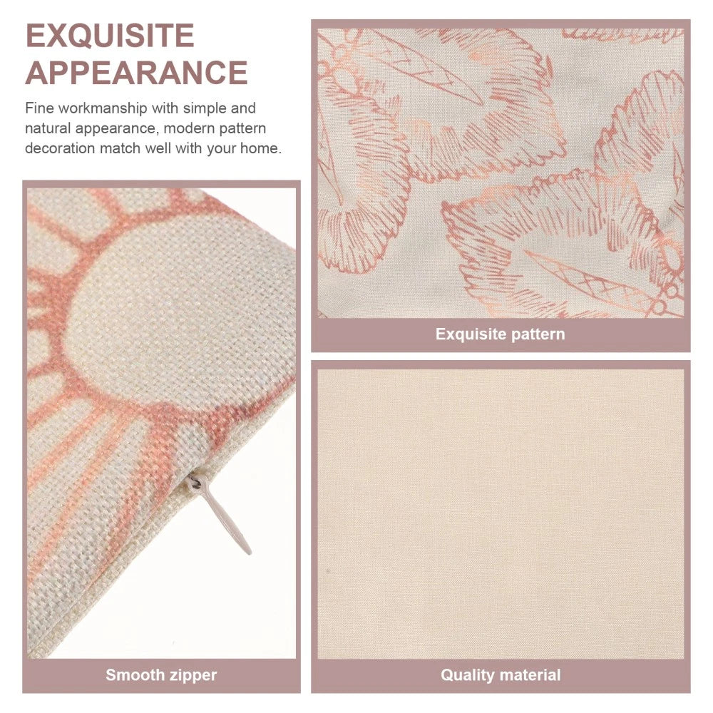 4 Pcs Pillowcase Decoration Office Wear-resistant Sofa Bed Cushion Cover