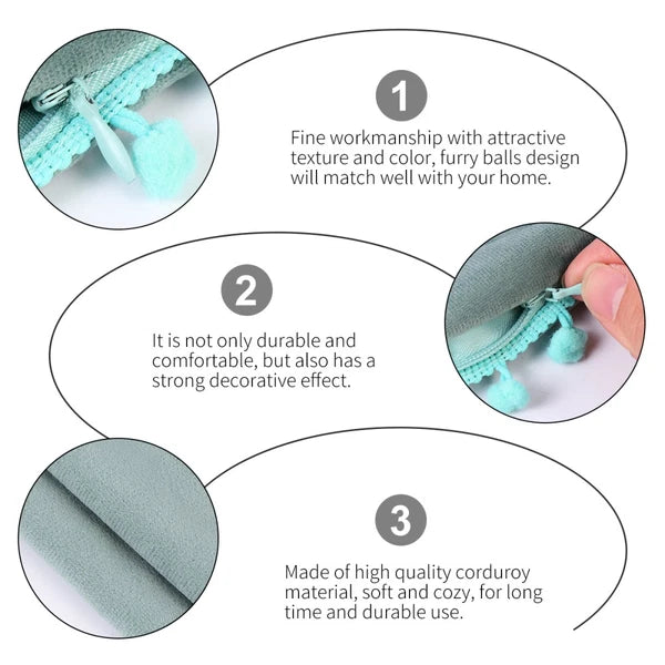 Plush Pillow Cover Sofa Pillow Cover Sofa Cushion Decoration