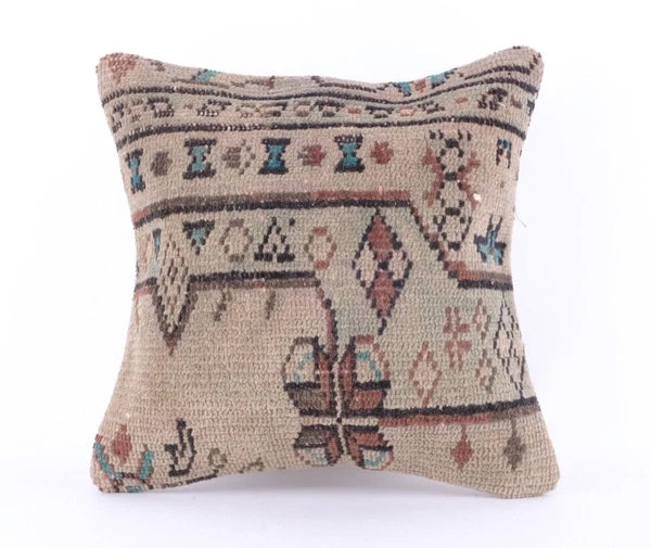 Geometric Pillow Cover Cushion Throw Vintage Indian Sofa Decor 16"