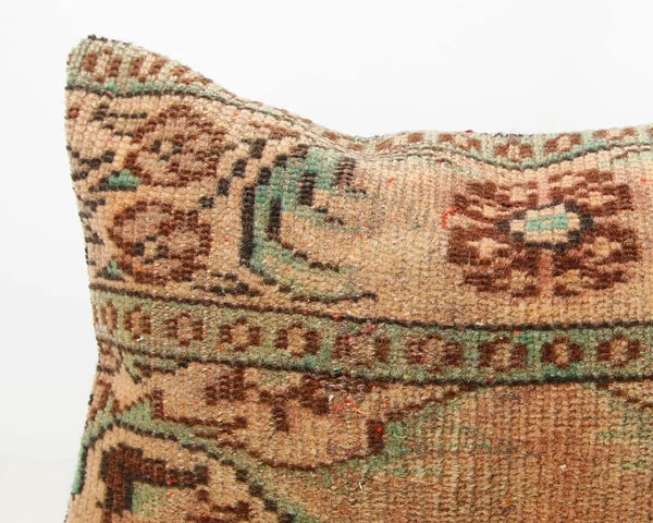 Hand Woven Kilim Rug Pillow Case 16x24 Vintage Handmade Jute Throw Cushion Cover