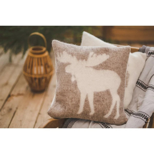 Pillow Cushion 100% Wool Cover Anti-allergic 16x16" Decorative Bed Couch Sofa EL