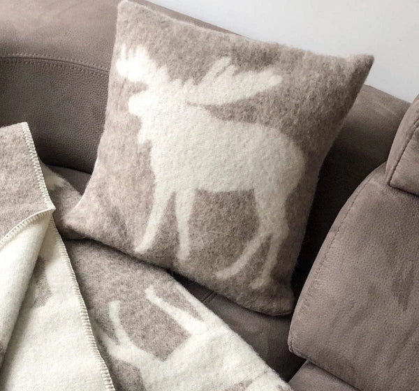 Pillow Cushion 100% Wool Cover Anti-allergic 16x16" Decorative Bed Couch Sofa EL