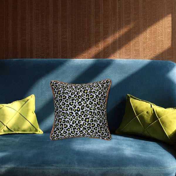 Leopard Print Throw Pillow Cover Square Cushion Covers Pillowcase for Bed Sofa