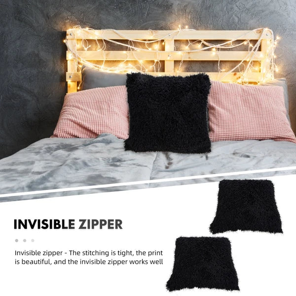2 Pcs Plush Throw Pillowcase Sofa Bed Cushion Cover Halloween Covers