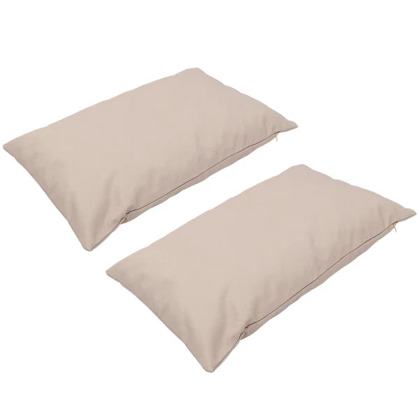 2 Pcs Waterproof Throw Pillowcase Car Cushion Cover Outdoor Covers
