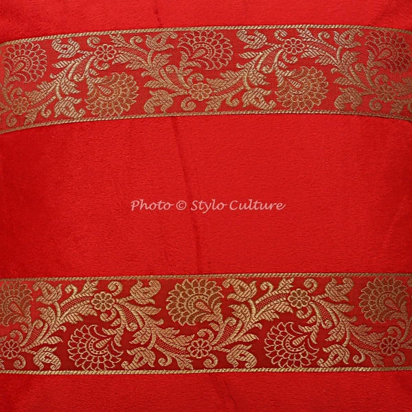 Pillow Cover Handcrafted Brocade Jacquard Decor Car Sofa Cushion Case 16 x 16 in