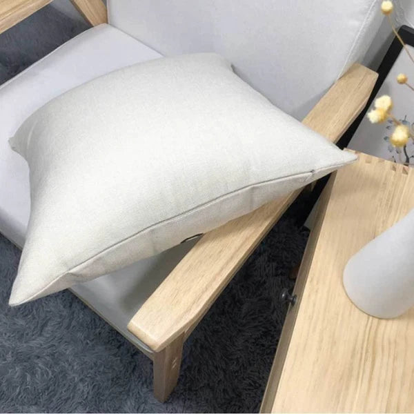 2 Pcs Leaf Pillow Cover Cushion Autumn Linen Square Sofa Pillowcase