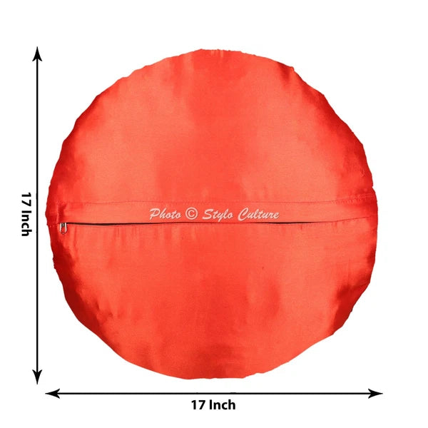 Pillow Cover Elephant Brocade Jacquard Decor Car Sofa Cushion Case 17 x 17 in