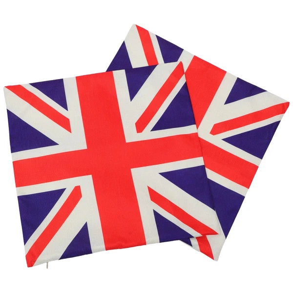 2 Pcs Cushion Cover Office Fabric Pillowcase Sofa Couch Bed Pillowcases