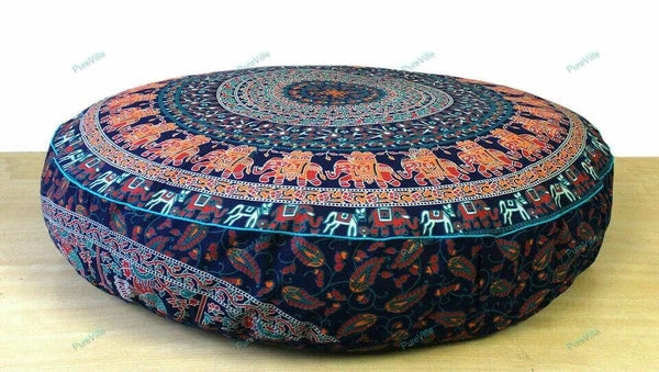 Indian Mandala Handwoven Pillow Cases Floor Home Sofa Art Car Boho Cushion Cover