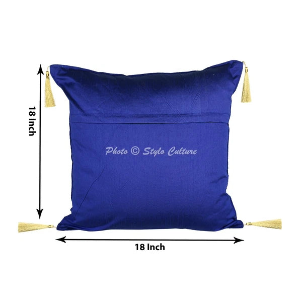 Decorative Home Decor 18 x 18 in Boho Cushion Cover Brocade Jacquard Pillow Case