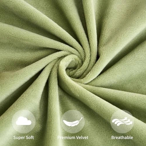 Throw Pillow Covers Sage Green Set of 2 18x18 18" x 18" (Pack of 2) Sage Green1