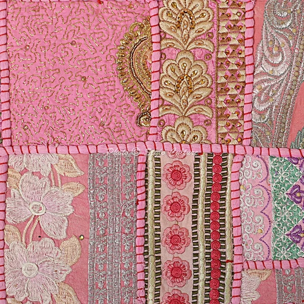 Decorative Home Decor 20 x 20 in Boho Cushion Cover Vintage Bohemian Pillow Case