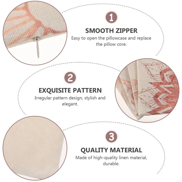 4 Pcs Pillowcase Decoration Office Wear-resistant Sofa Bed Cushion Cover