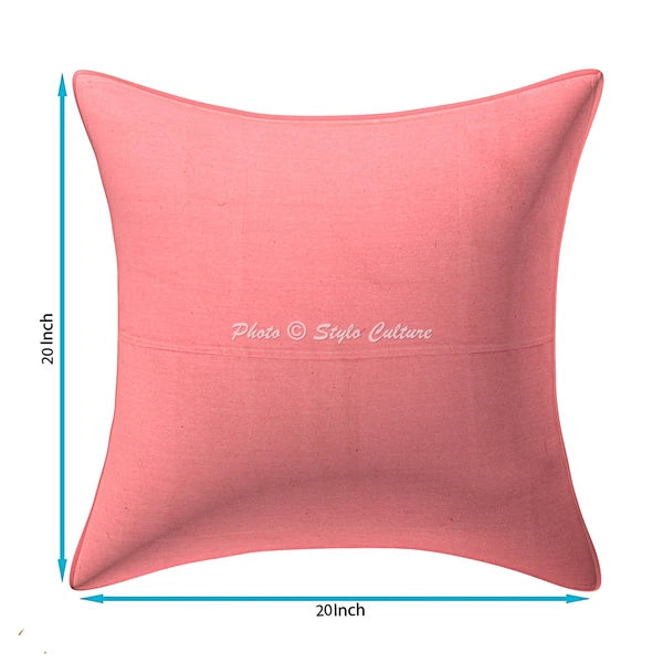Decorative Home Decor 20 x 20 in Boho Cushion Cover Vintage Bohemian Pillow Case