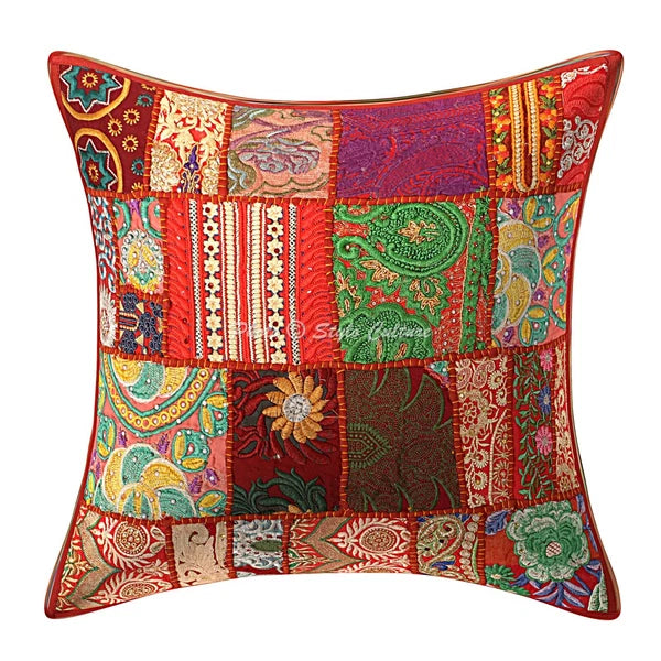 New Home Decor Boho Vintage 18 x 18 in Pillow Cover Case Handwoven Cushion Room