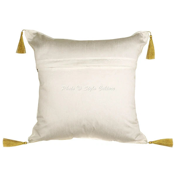 Home Decor Elephant Brocade Jacquard 18 x 18 in Pillow Cover Case Cushion Room