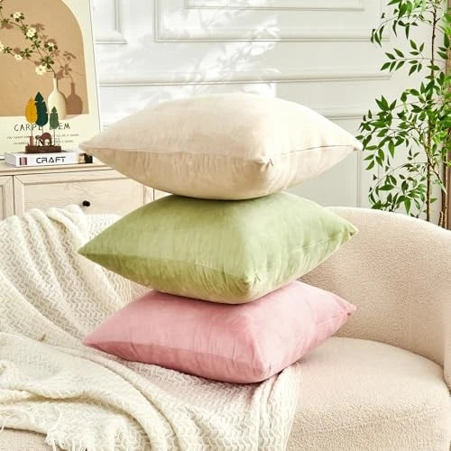 Throw Pillow Covers Sage Green Set of 2 18x18 18" x 18" (Pack of 2) Sage Green1