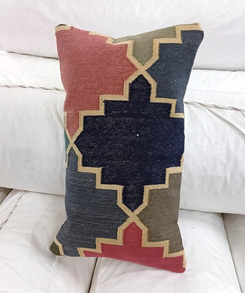 Home Decorative Kilim Designer Cotton Pillowcase Handmade Cushion Cover 30x50 Cm