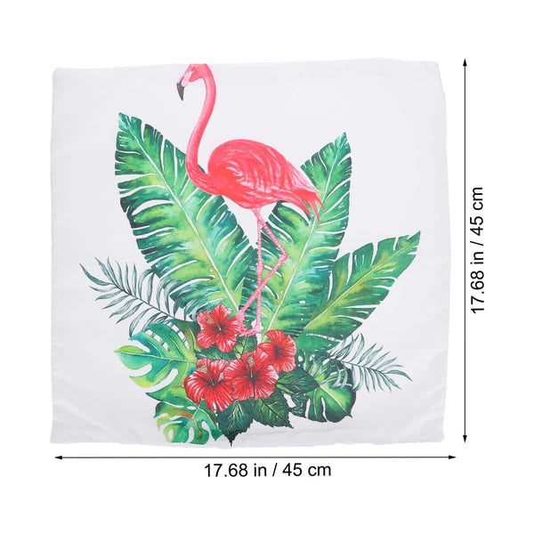 4pcs Flamingo Pillow Covers Square Throw Pillowcase Bed Sofa Cushion Cover