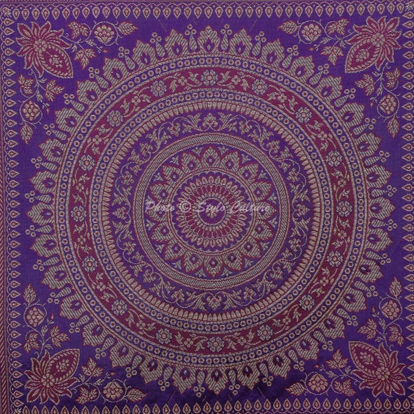 Brocade Jacquard Cushion Cover Throw Ethnic Pillow Case Hippie Gypsy Home Decor