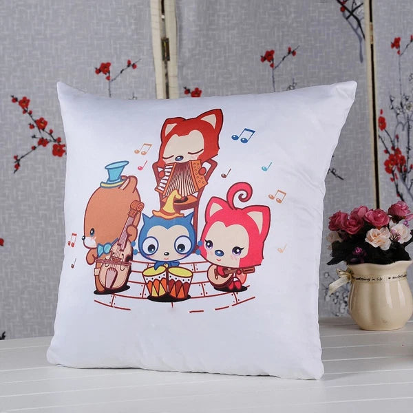 10Pcs 20" Sublimation Blank Pillow Case Home Sofa Car Decor Throw Cushion Cover