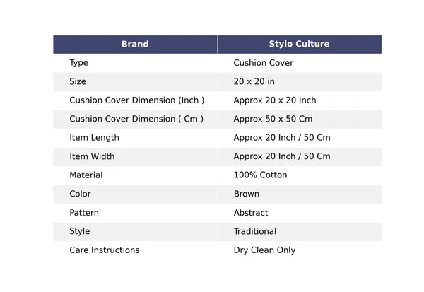 Ethnic Cushion Cover Boho Vintage 20 x 20 in Hippie Sofa Car Pillow Case