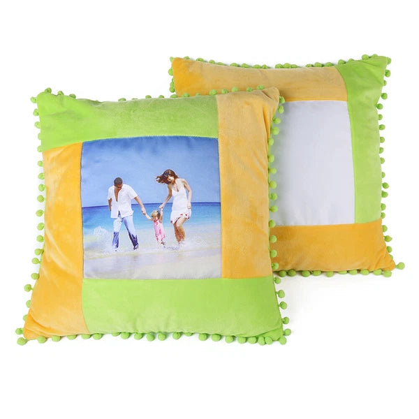 DIY Sublimation Blank Pillow Case Soft Plush Cushion Cover Sofa Car Decor 10Pcs