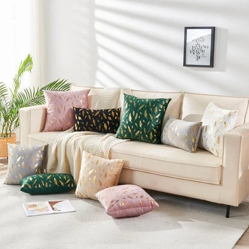 Pack of 2 Decorative Throw Pillow Covers 12x20 Inch for Couch Bed Sofa,