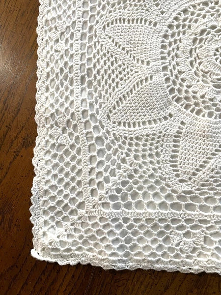 Throw Pillow Cover Vintage Handmade Crochet Cotton Cushion Case Sofa Bed Decor