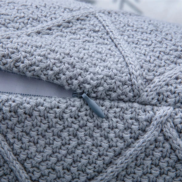 45*45cm Knitted Throw Pillow Cover Soft Sofa Office Cushion Pillow Case