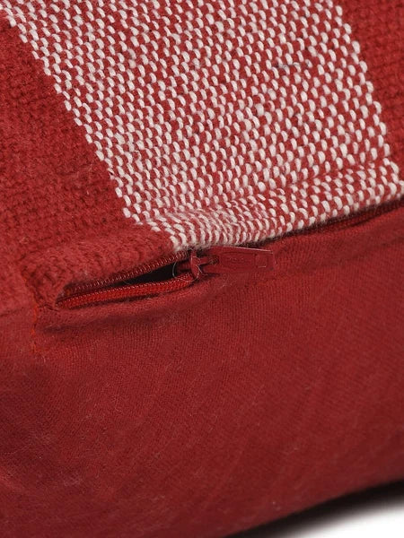 Indian Throw Cotton Check Cushion Cover For Sofa, Living Room Or Bed 18x18 inch