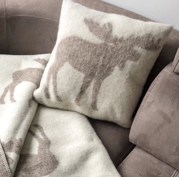 Pillow Cushion 100% Wool Cover Anti-allergic 16x16" Decorative Bed Couch Sofa EL